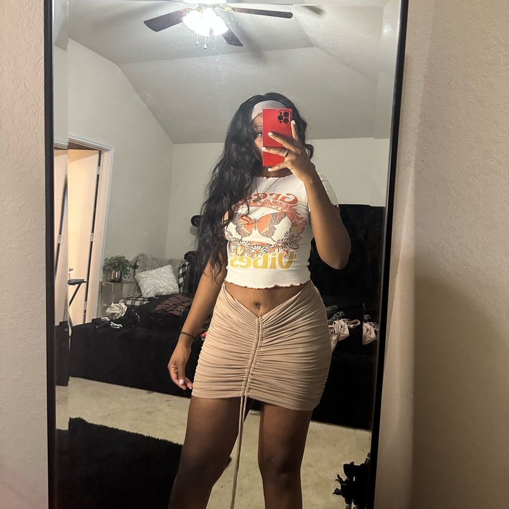 OUTFIT SO goods for life crop top + skirt